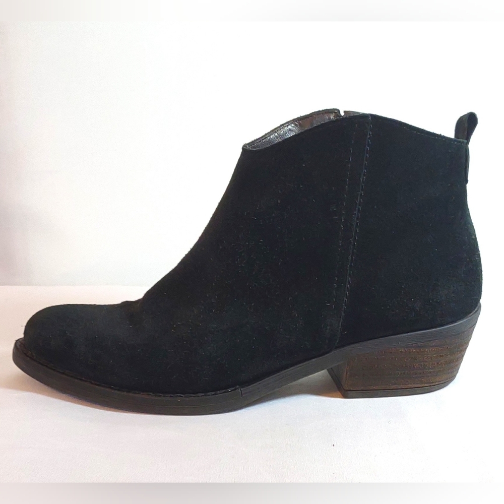 Marroqui Sanchez Black Suede Ankle Boots Made In Spain